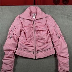 Cache Pink Bomber Jacket